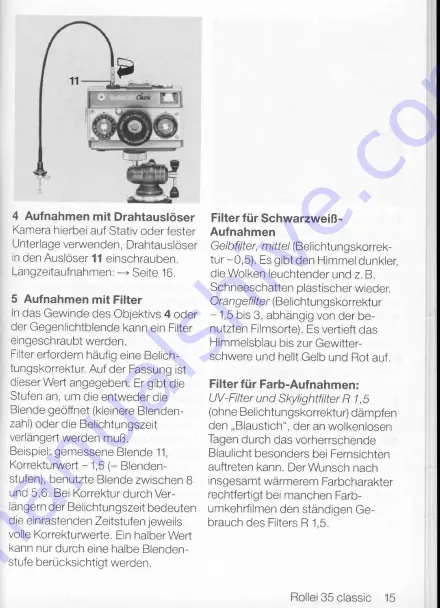 Rollei 35 Classic User Manual Download Page 16