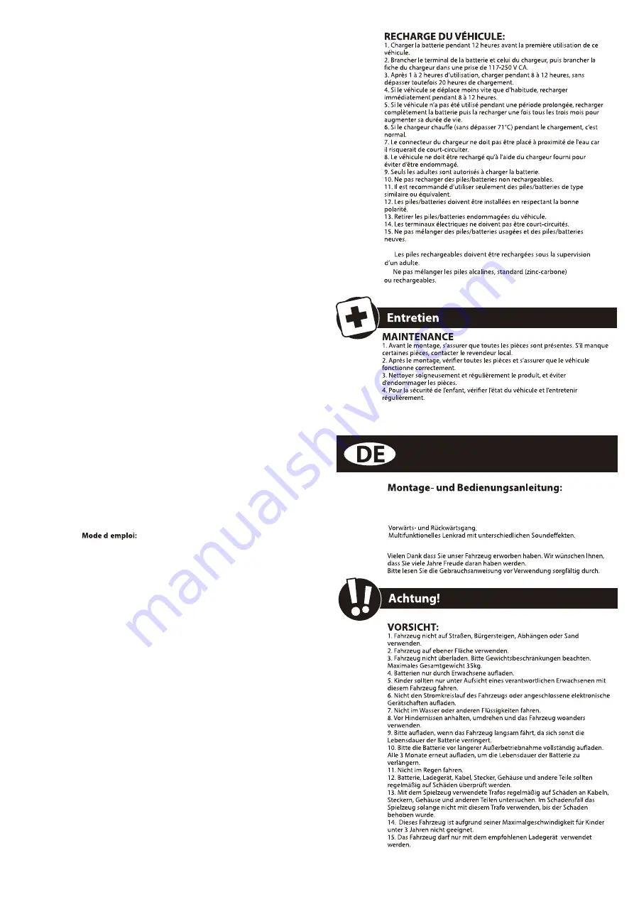 Rollplay Volkswagen Camper Van Assembly Instructions Manual Download Page 8