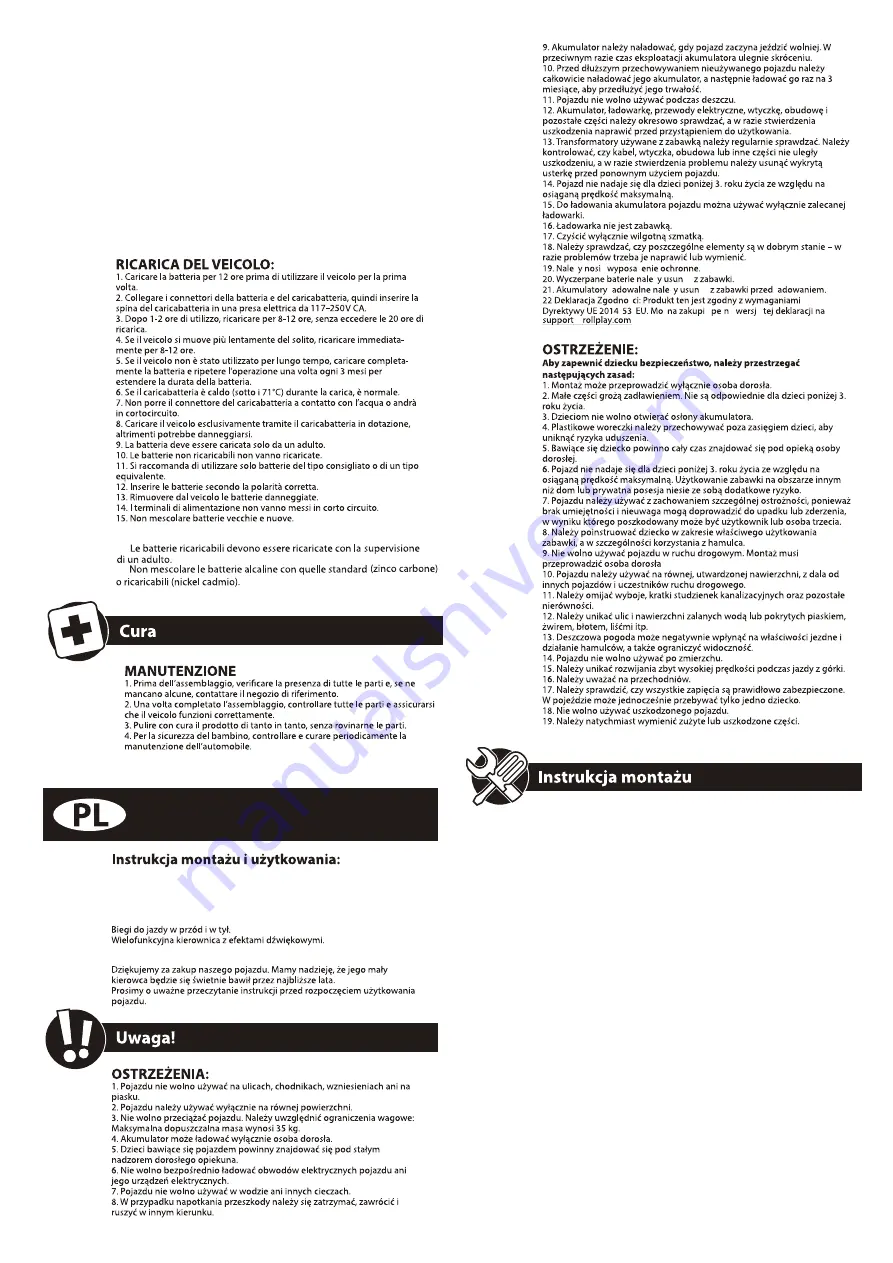 Rollplay Volkswagen Camper Van Assembly Instructions Manual Download Page 14