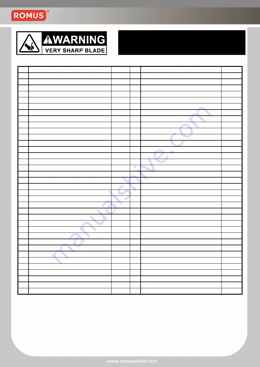 Romus 93650 Operation Manual Download Page 28