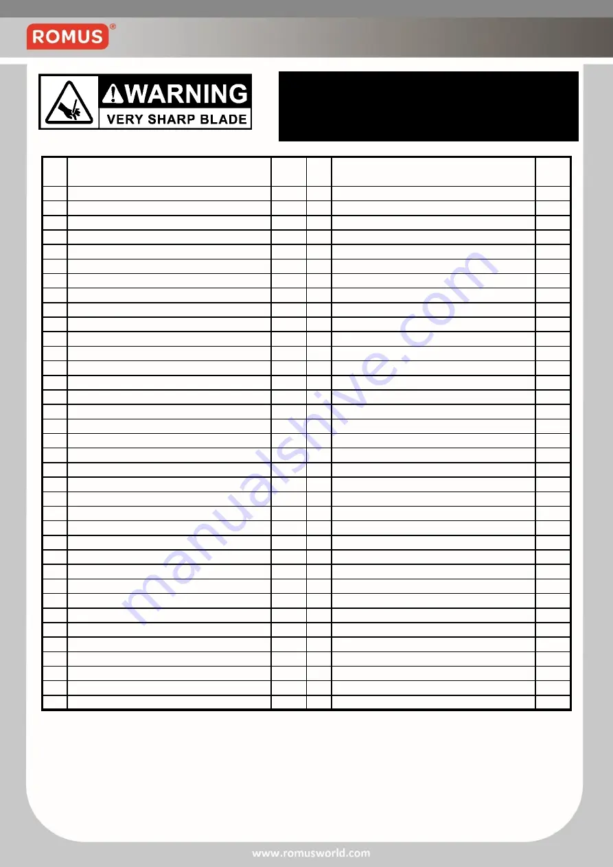 Romus 93650 Operation Manual Download Page 56