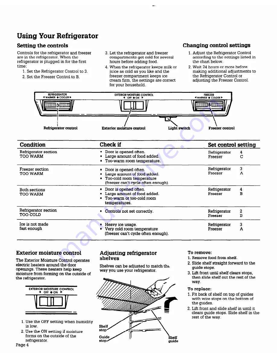 Roper RT12DC Use And Care Manual Download Page 4