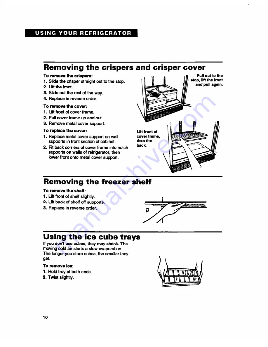 Roper RT18HD Use And Care Manual Download Page 10