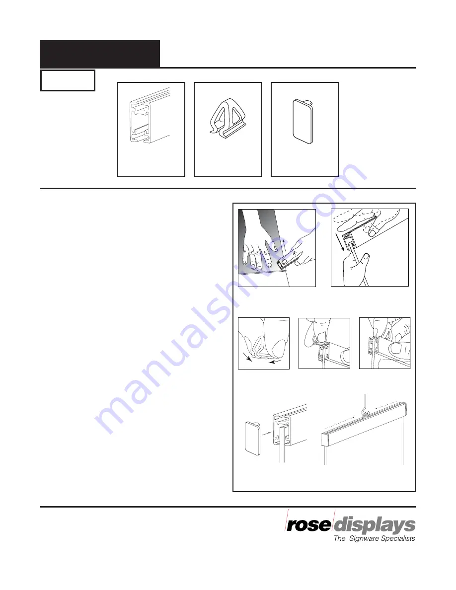 ROSE DISPLAYS ANOQUICK SQUARE WITH MULTICLIPS Manual Download Page 2