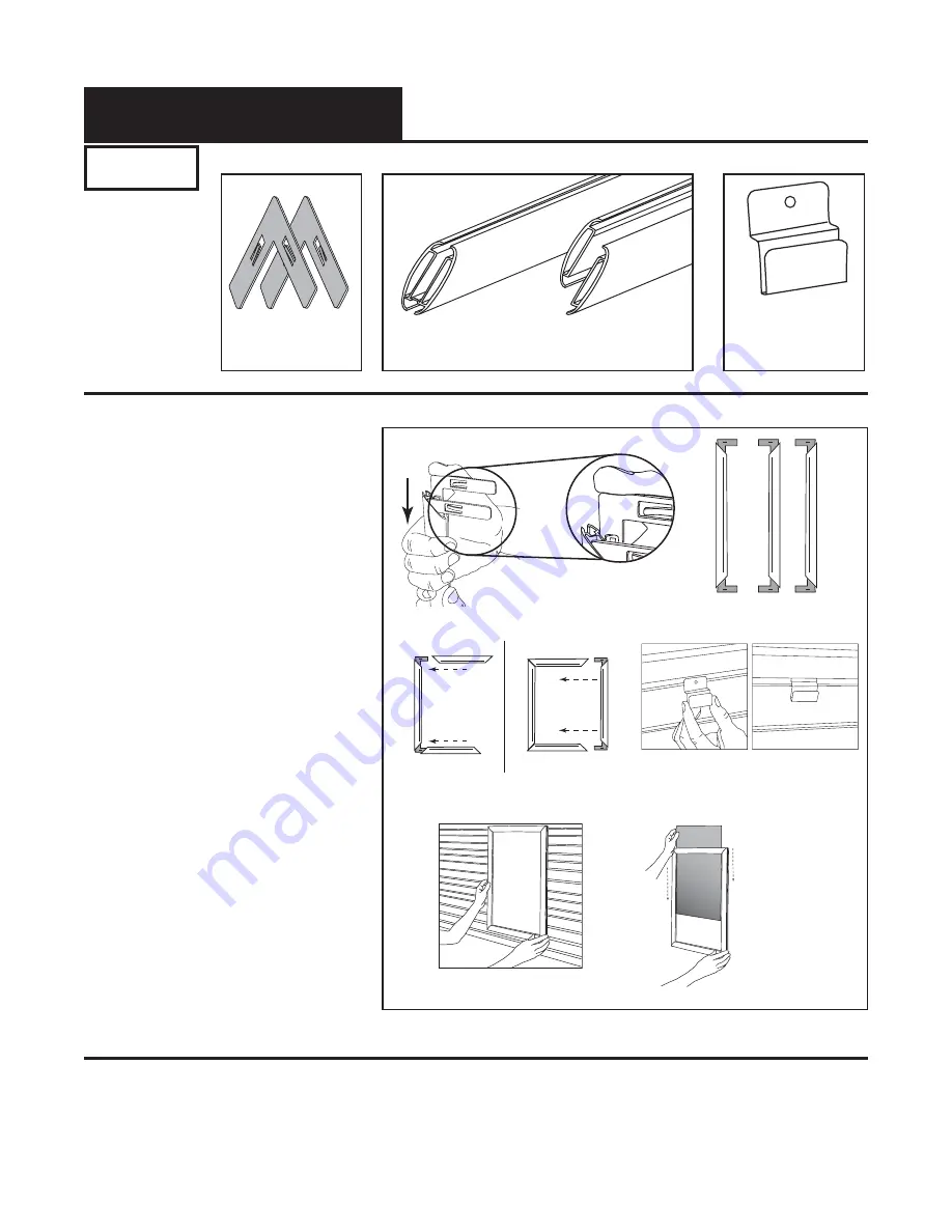 ROSE DISPLAYS ECONOFRAME WITH SLATWALL HANGER Скачать руководство пользователя страница 2