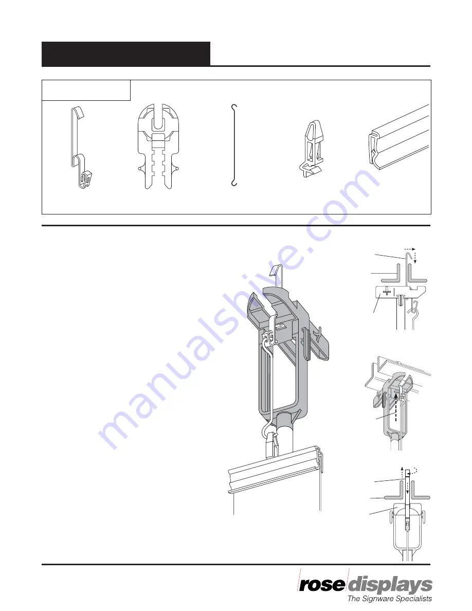 ROSE DISPLAYS GIRDER GRIPPER Instructions Download Page 1