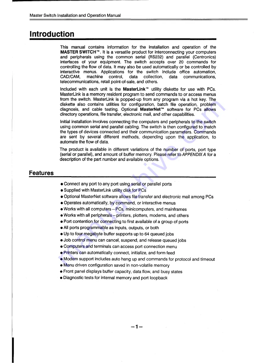 Rose electronics MASTER SWITCH Installation And Operation Manual Download Page 4