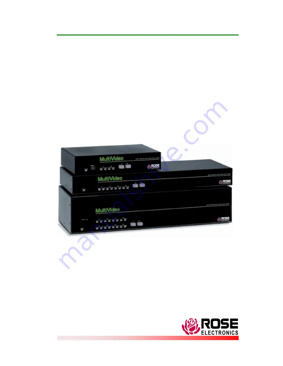 Rose electronics MultiVideo MEB-4U2V Installation And Operation Manual Download Page 1