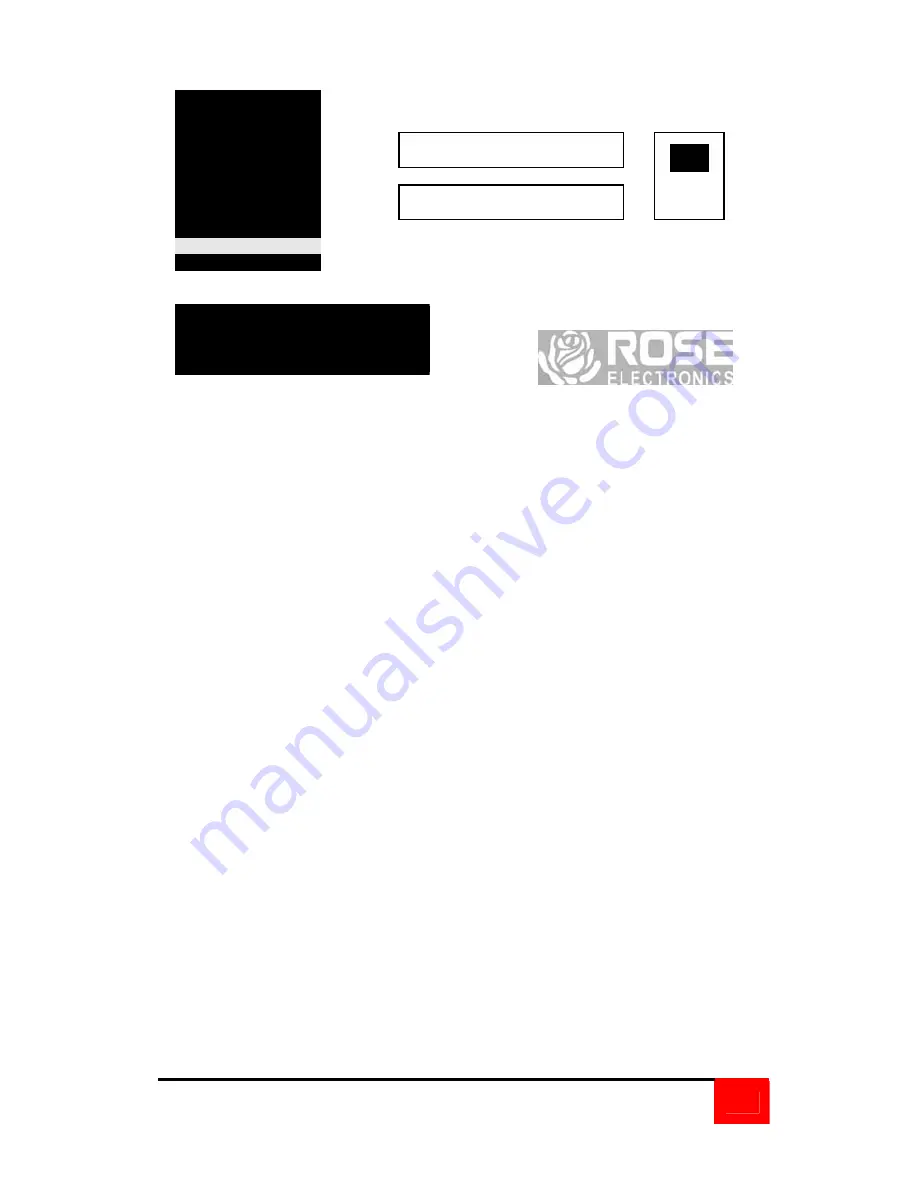 Rose electronics UC1-1X16U/E Installation And Operation Manual Download Page 47