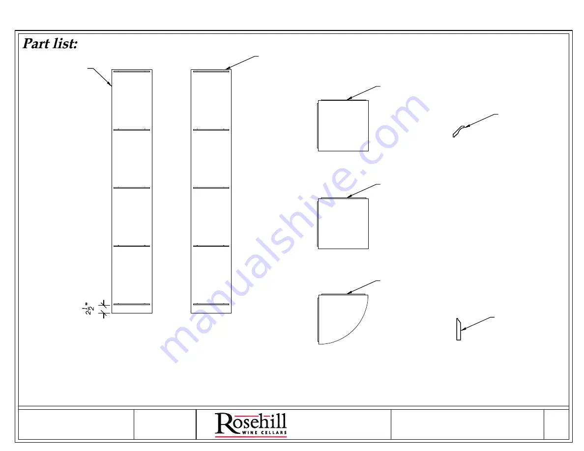 Rosehill Wine Cellars 6Ft Assembly Instructions Download Page 2