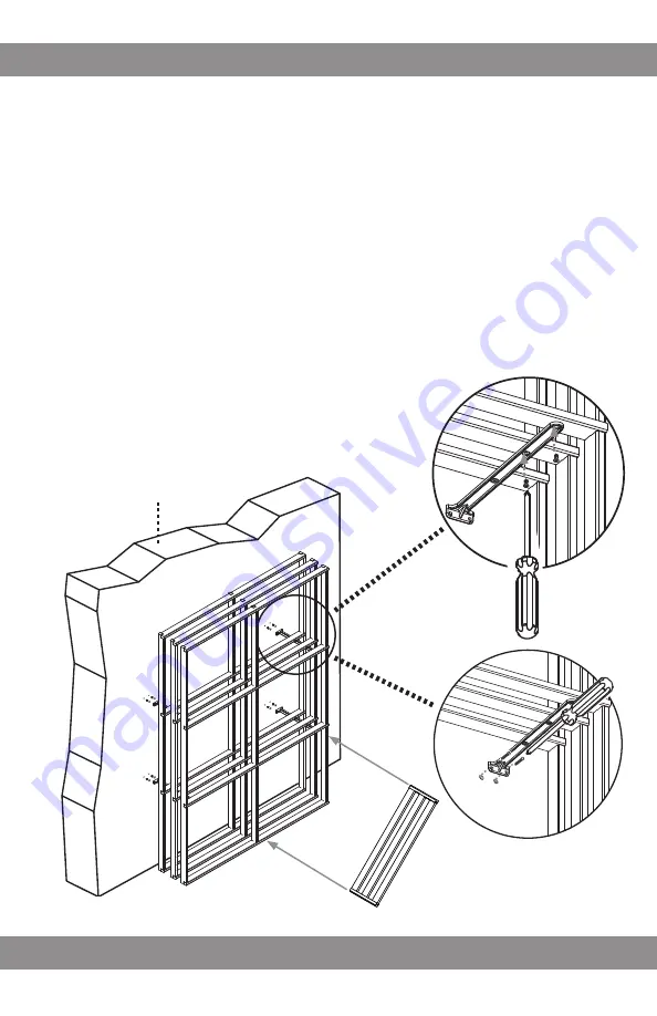 Rosehill Wine Cellars CALIFORNIA REDWOOD WINERACK Assembly Installation Manual Download Page 6