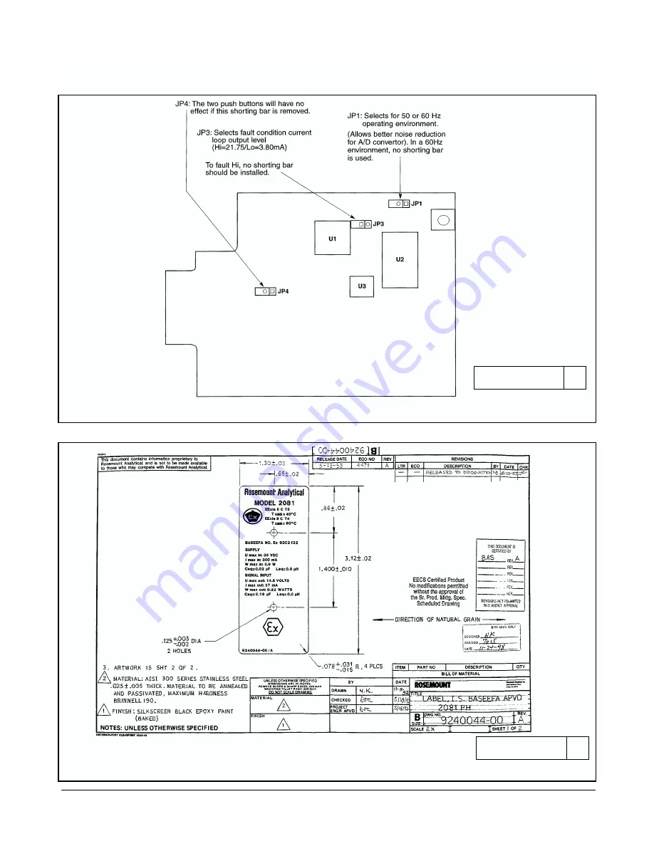 Rosemount 2081 pH Instruction Manual Download Page 10