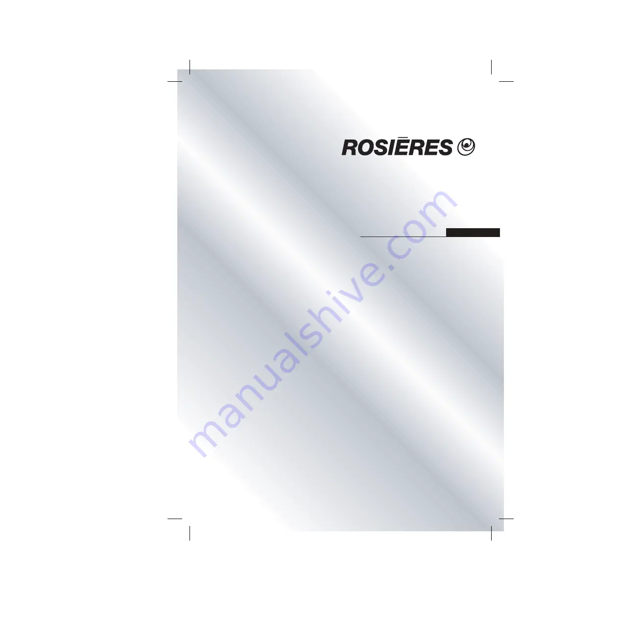 ROSIERES RFV 470X User Instructions Download Page 1