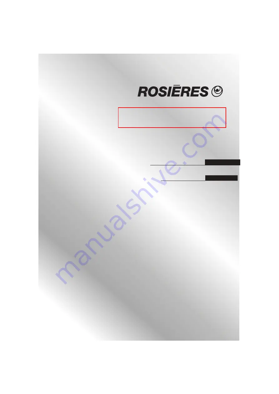 ROSIERES RMGO440X User Instructions Download Page 1