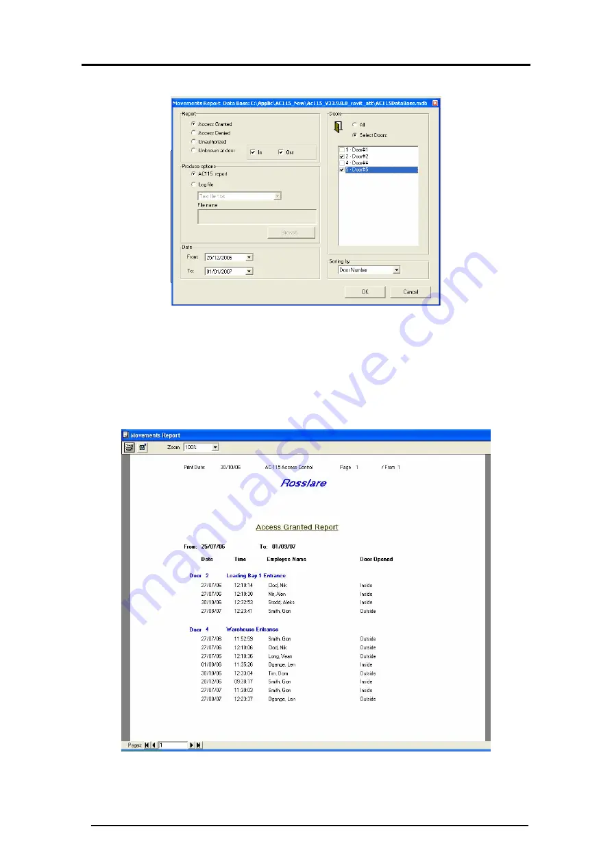 Rosslare AC-115 Software Manual Download Page 70