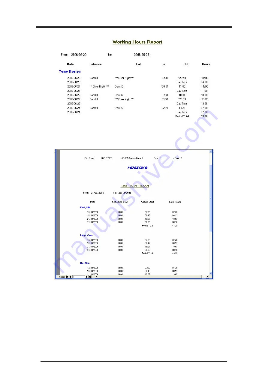 Rosslare AC-115 Software Manual Download Page 75