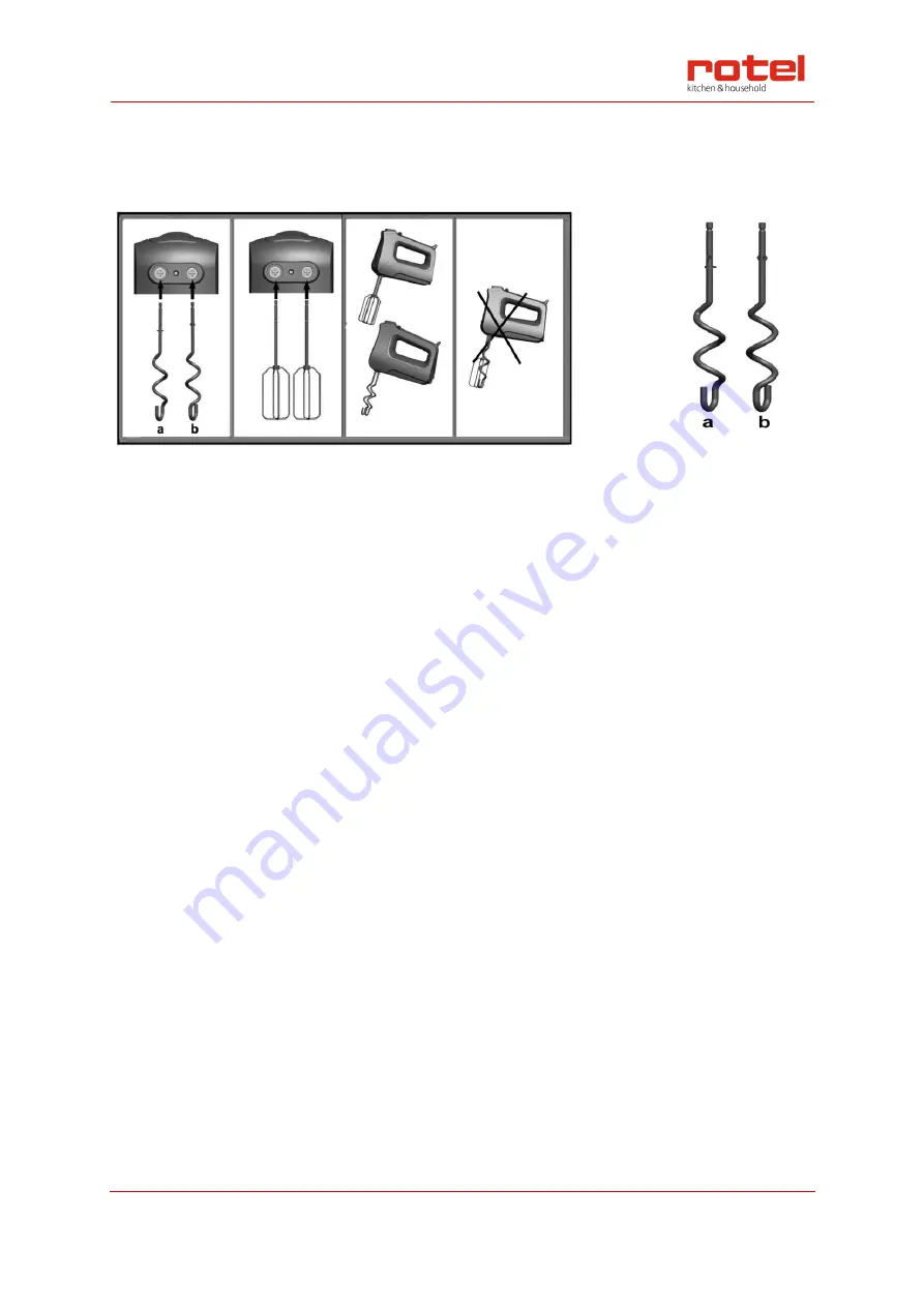 Rotel HANDMIXERPLUS3774CH Instructions For Use Manual Download Page 10