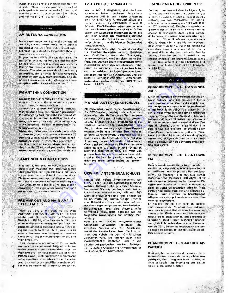 Rotel RX-1603 Скачать руководство пользователя страница 4