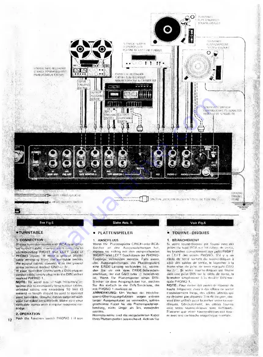 Rotel RX-1603 Скачать руководство пользователя страница 12