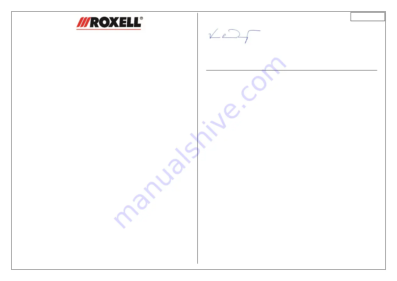 Roxell Bridolay User Manual Download Page 13