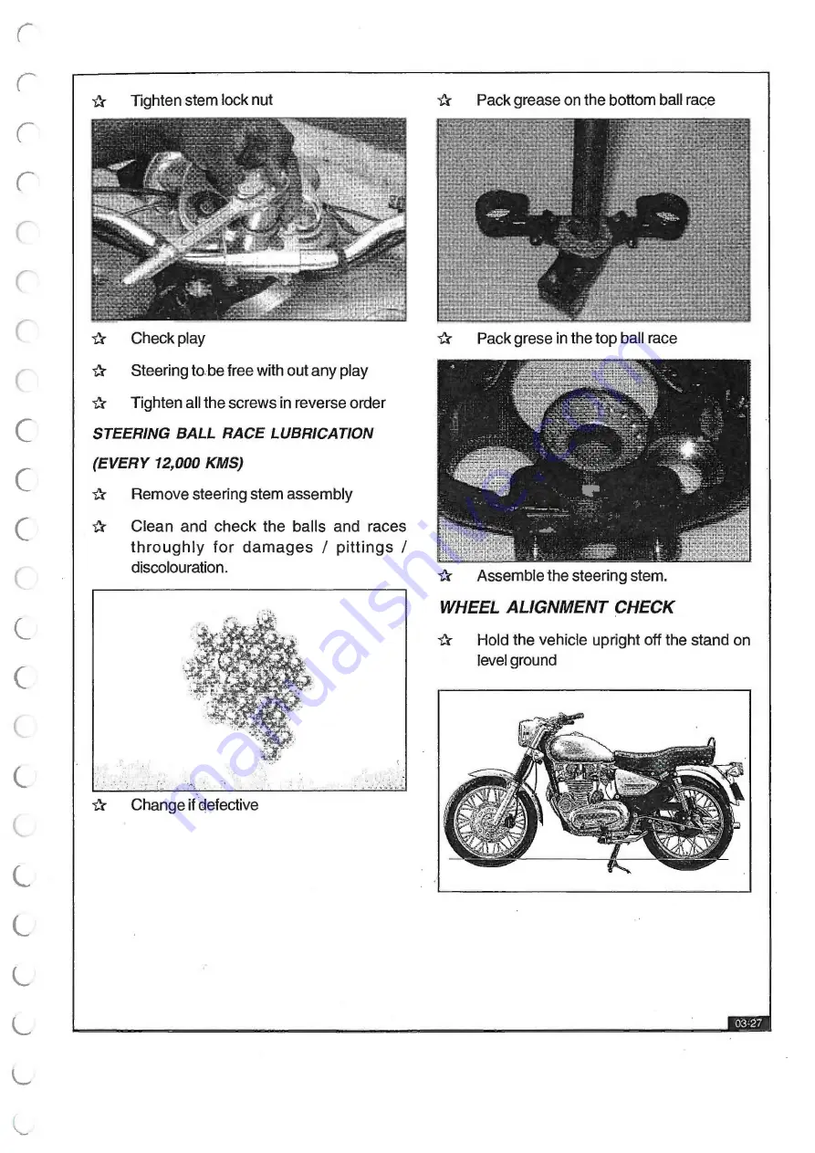 Royal Enfield ELECTRA Service Manual Download Page 65