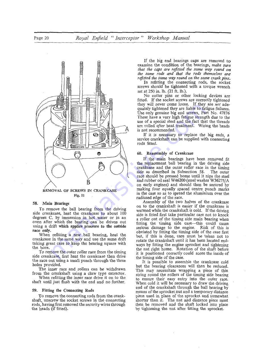 Royal Enfield INTERCEPTOR 1965 Скачать руководство пользователя страница 20