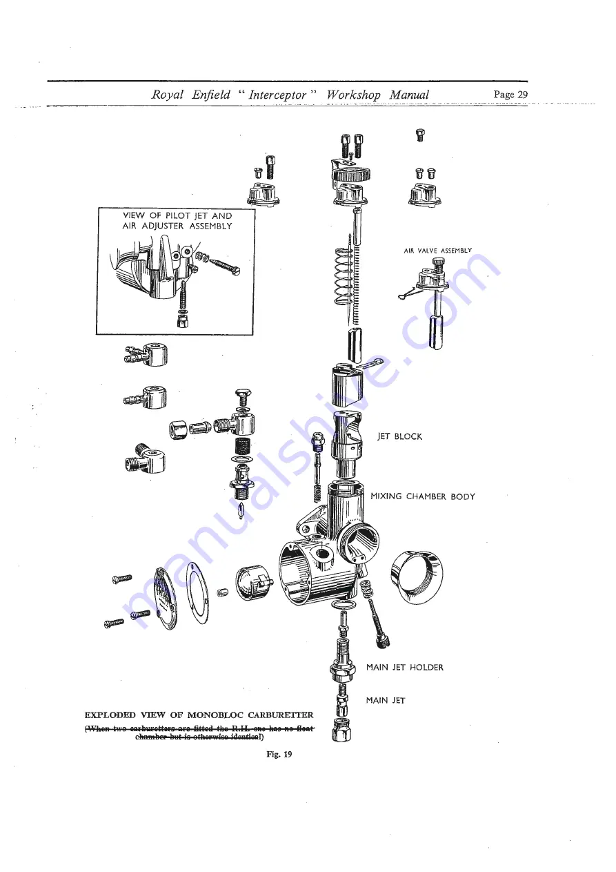 Royal Enfield INTERCEPTOR 1965 Workshop Maintenance Manual Download Page 29