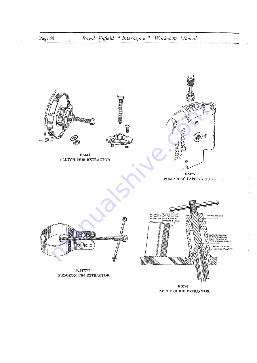 Royal Enfield INTERCEPTOR 1965 Workshop Maintenance Manual Download Page 58