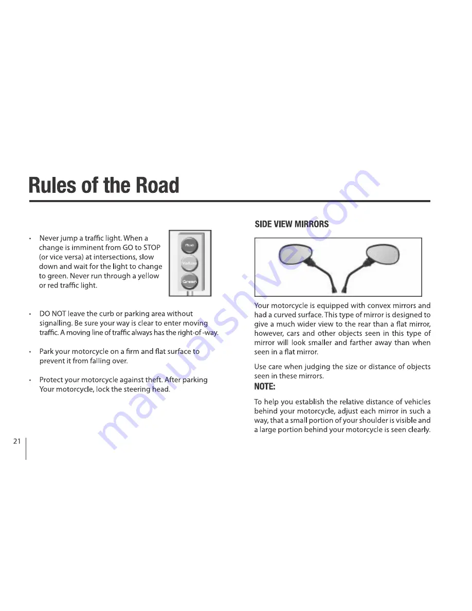 Royal Enfield Thunderbird 350 Owner'S Manual Download Page 21