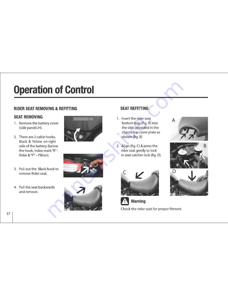 Royal Enfield Thunderbird 350 Owner'S Manual Download Page 37