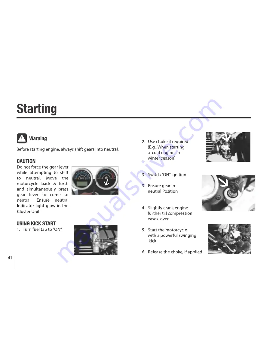 Royal Enfield Thunderbird 350 Owner'S Manual Download Page 41