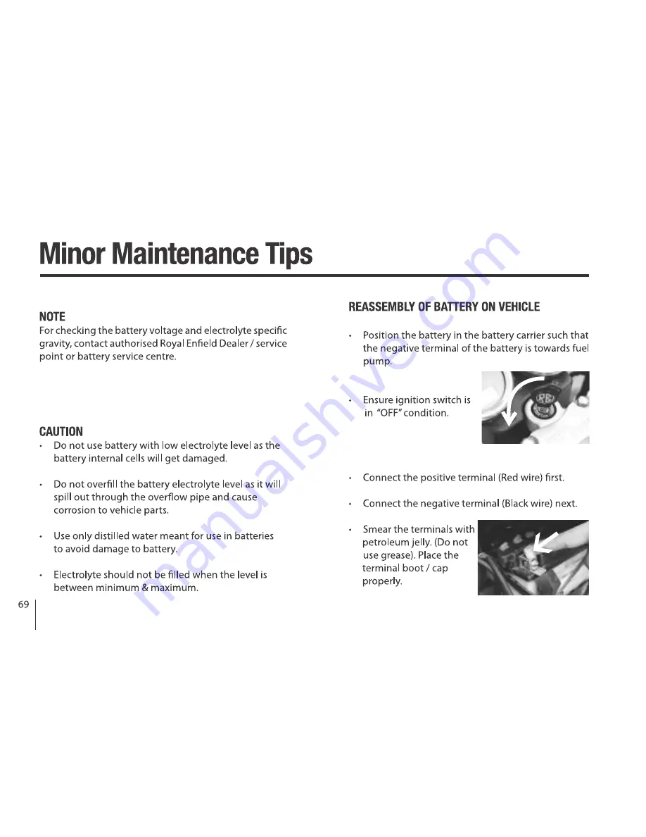 Royal Enfield Thunderbird 350 Owner'S Manual Download Page 69