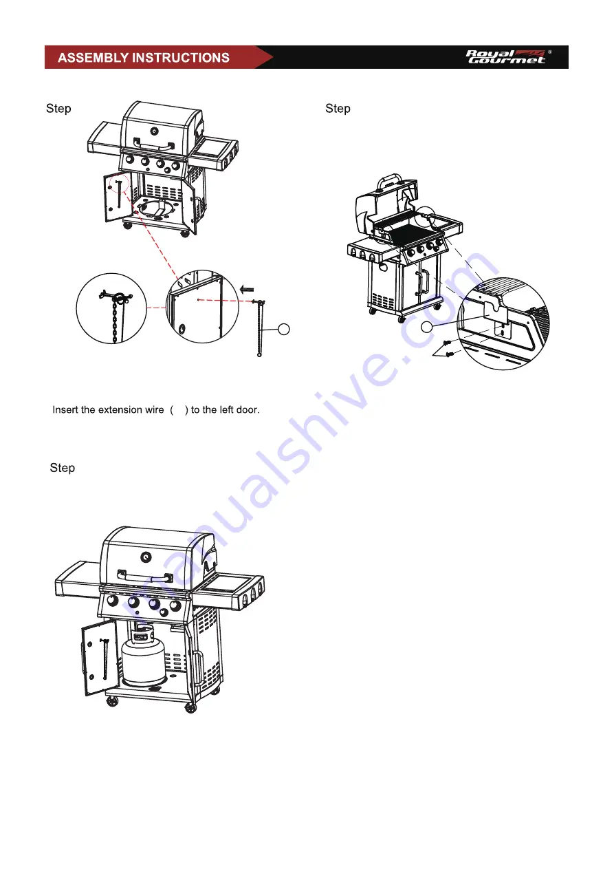 ROYAL GOURMET Mirage MG4001 Owner'S Manual Download Page 15