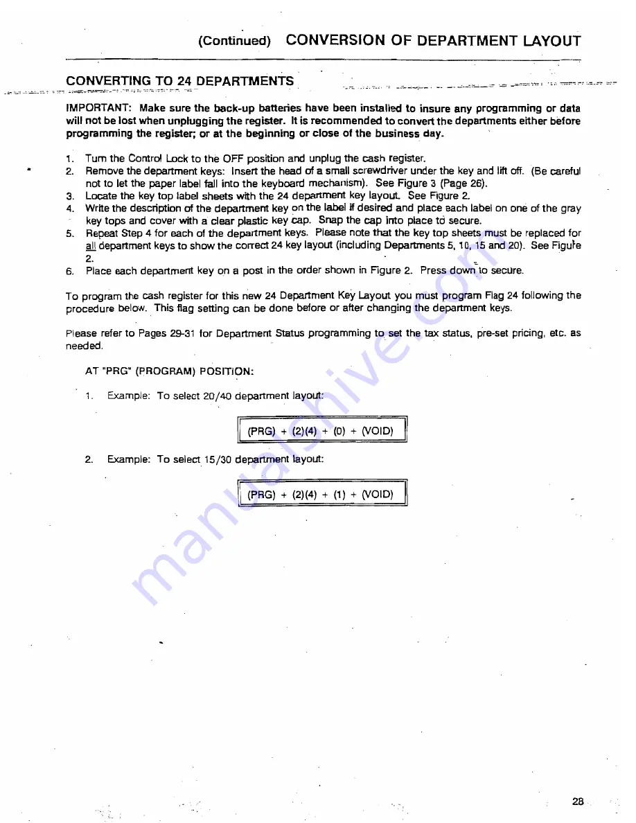 Royal 482NT Operating Manual Download Page 31