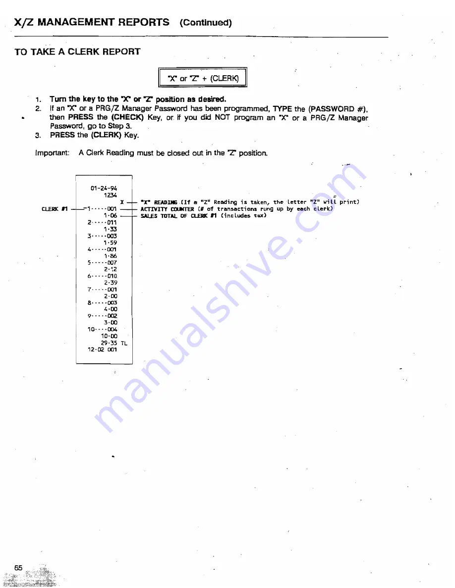 Royal 482NT Operating Manual Download Page 68