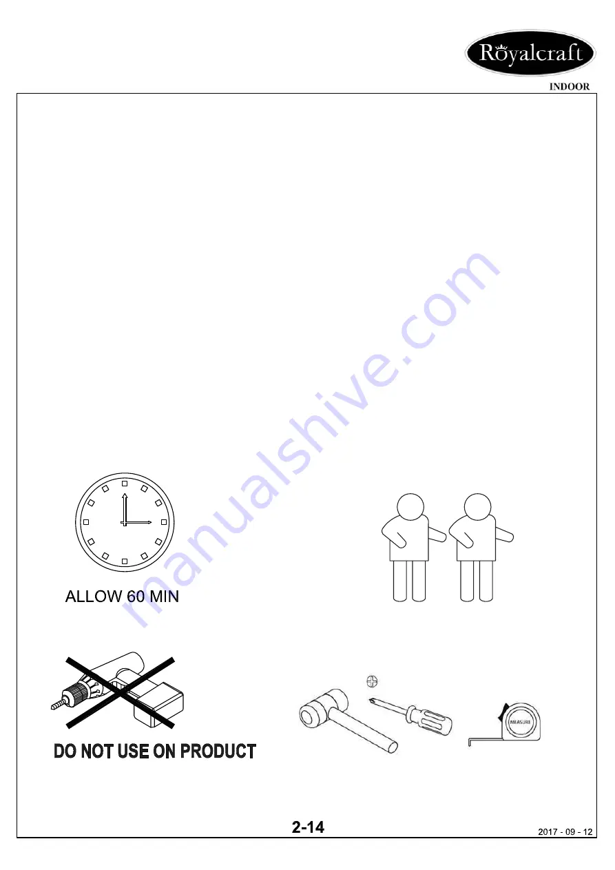 Royalcraft Bo Assembly Instructions Manual Download Page 2