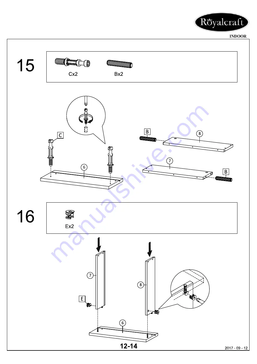 Royalcraft Bo Assembly Instructions Manual Download Page 12