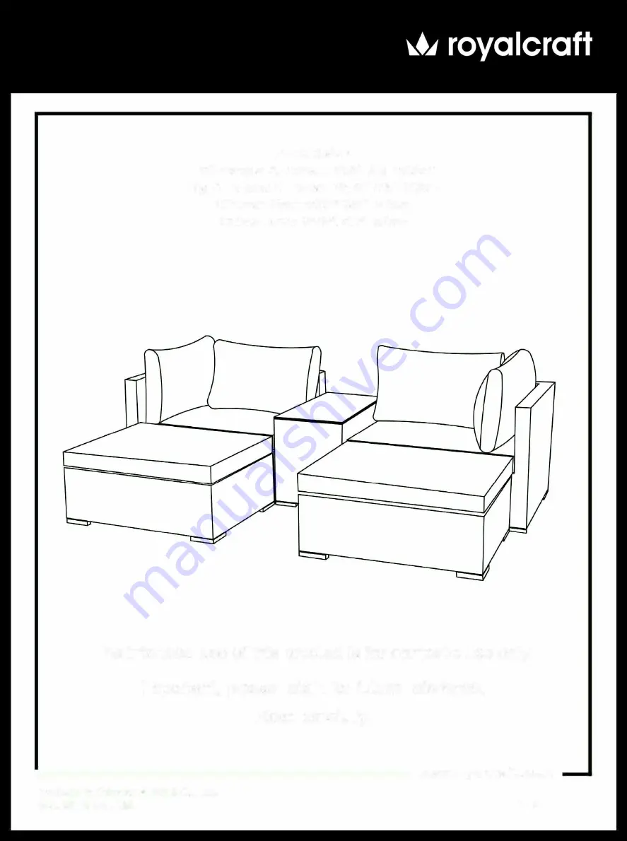 Royalcraft Lisbon Sun Assembly Instructions Download Page 1