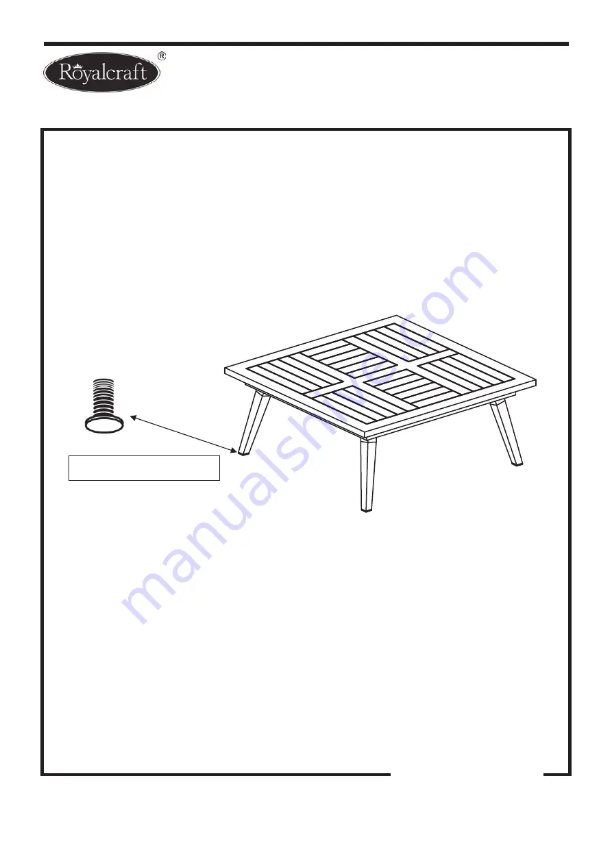 Royalcraft Milan Assembly Instructions Download Page 5