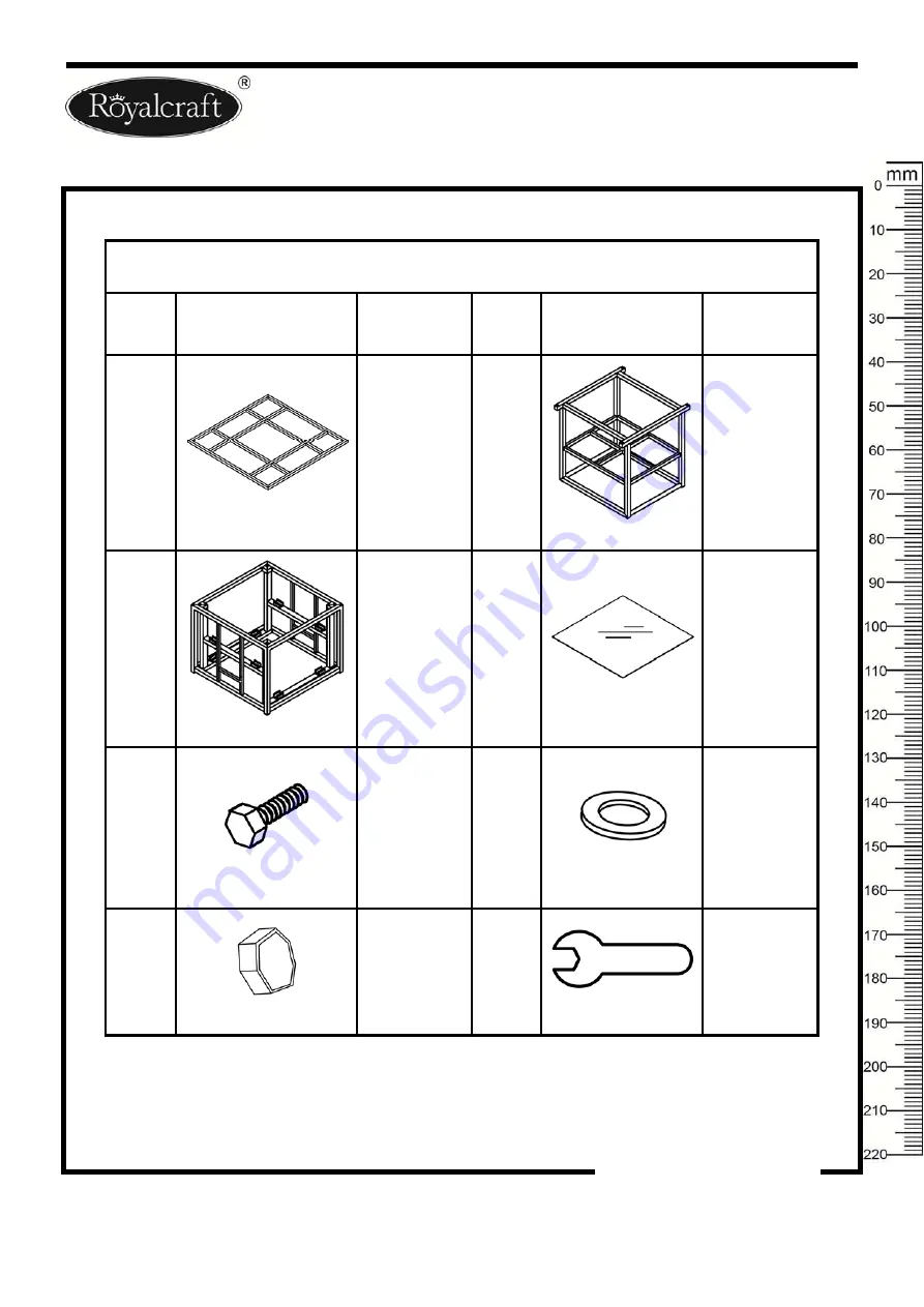 Royalcraft Modena Wentworth Seychelles Assembly Instructions Manual Download Page 3