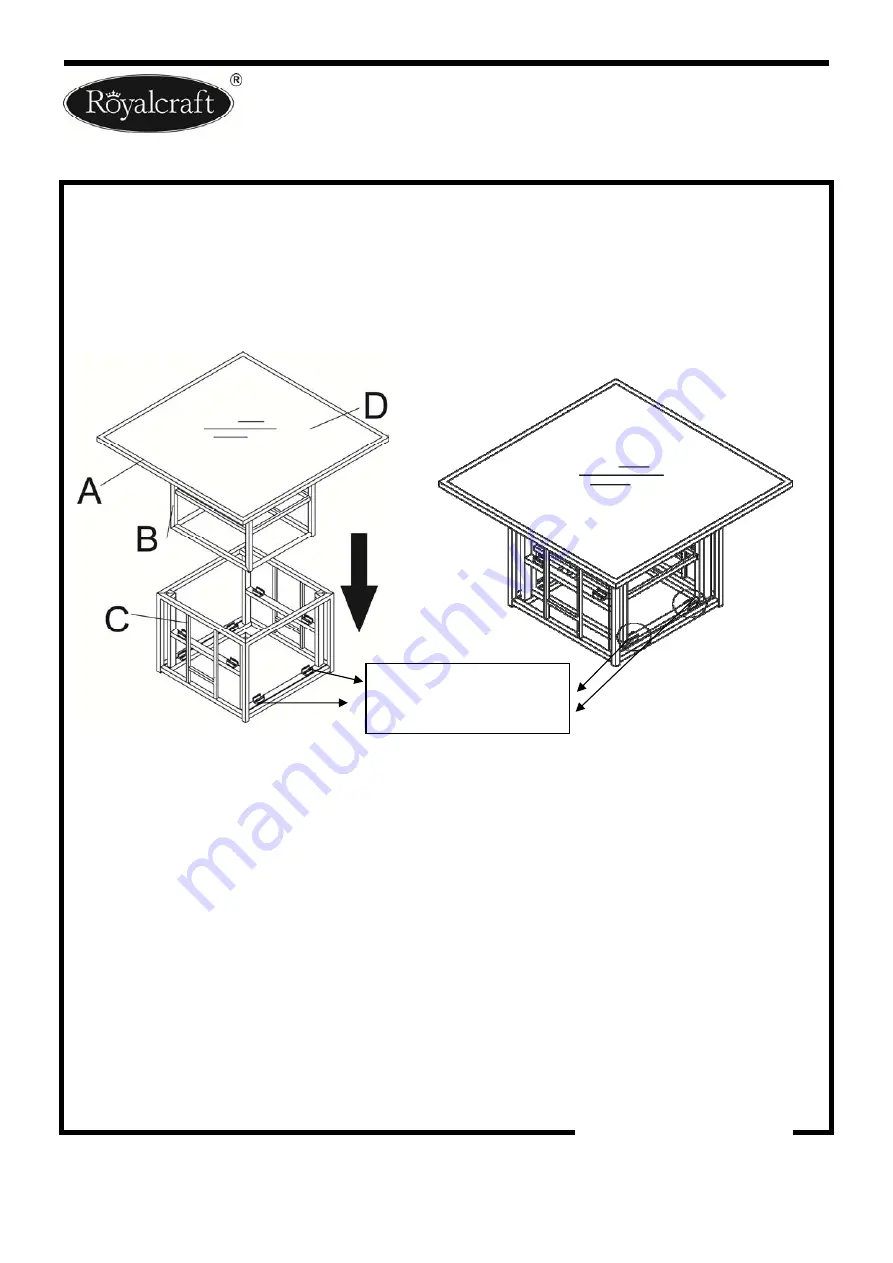 Royalcraft Modena Wentworth Seychelles Assembly Instructions Manual Download Page 6