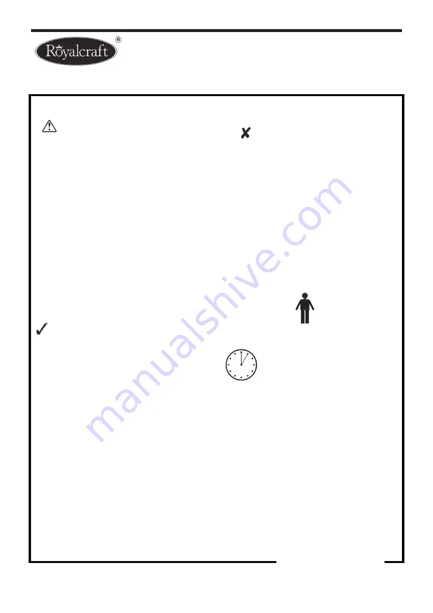 Royalcraft Romance 60cm Folding Bistro Table Assembly Instructions Download Page 2