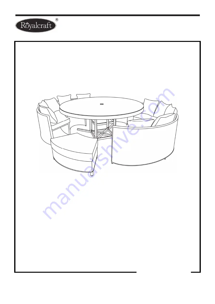 Royalcraft Santorini Set Assembly Instructions Manual Download Page 1