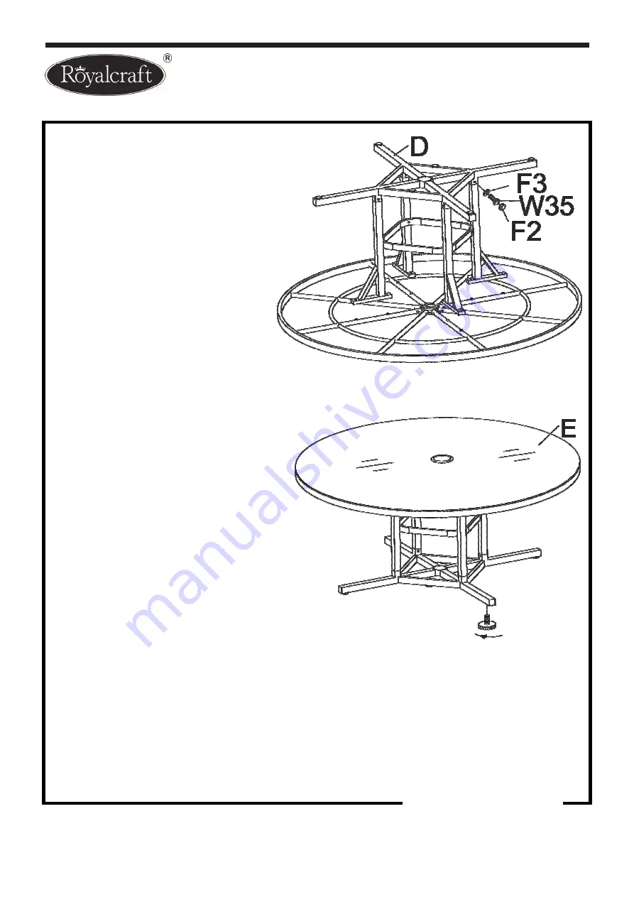 Royalcraft Santorini Set Assembly Instructions Manual Download Page 6