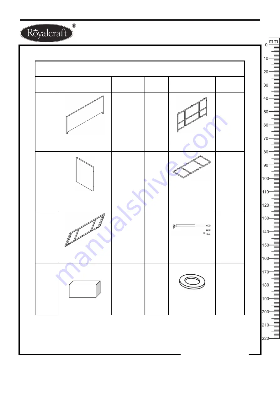 Royalcraft W155-D92 Series Assembly Instructions Manual Download Page 3