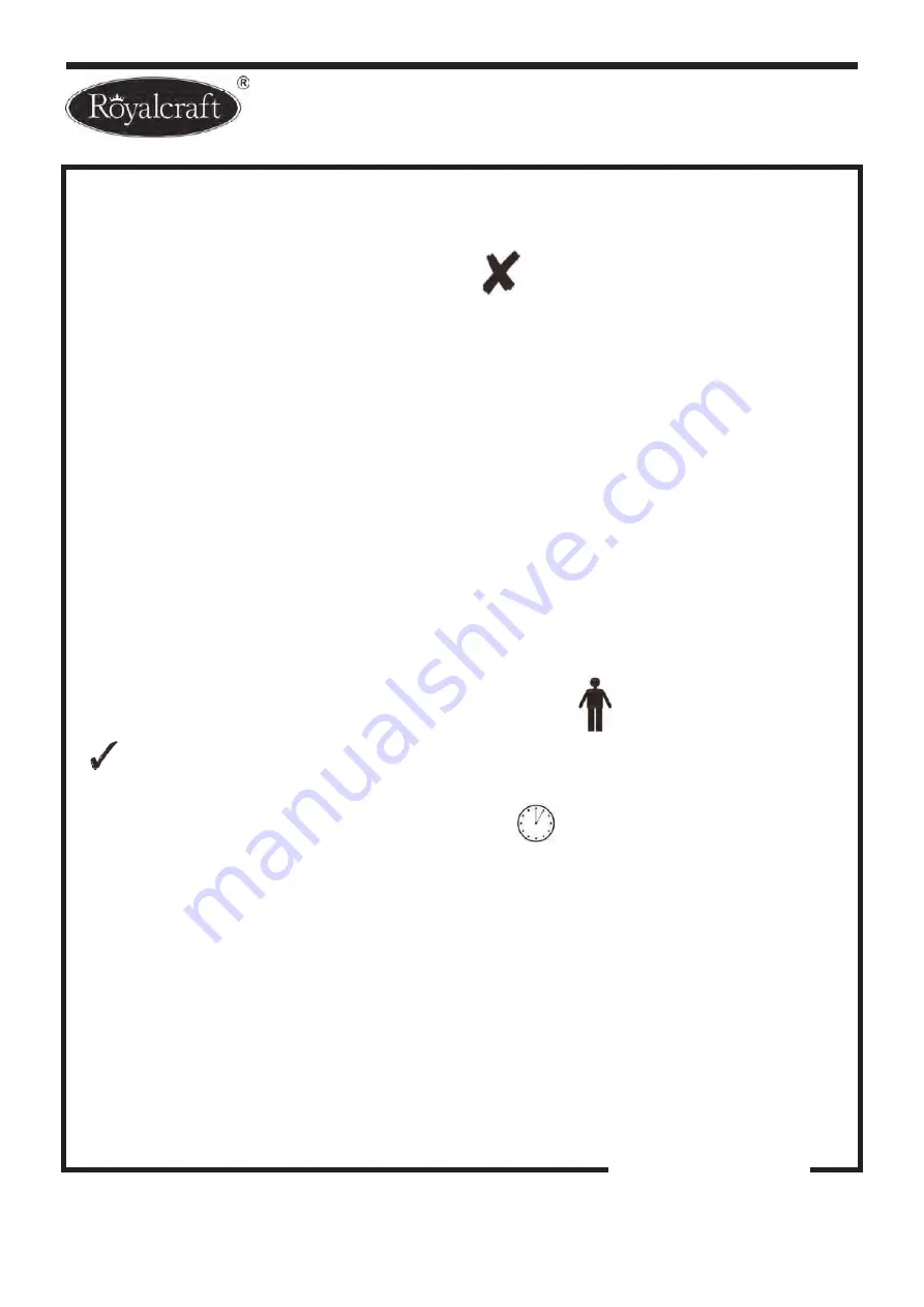 Royalcraft Zero Gravity Relaxer Assembly Instructions Download Page 2