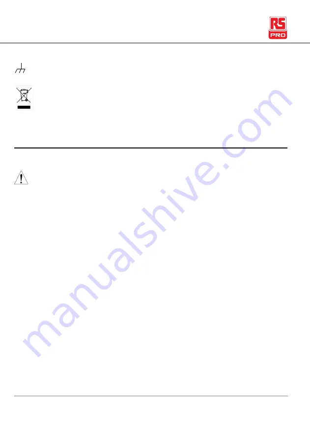 RS PRO 123-3568 Instruction Manual Download Page 6