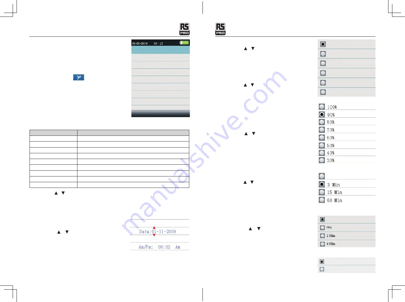 RS PRO 146-9079 Instruction Manual Download Page 23