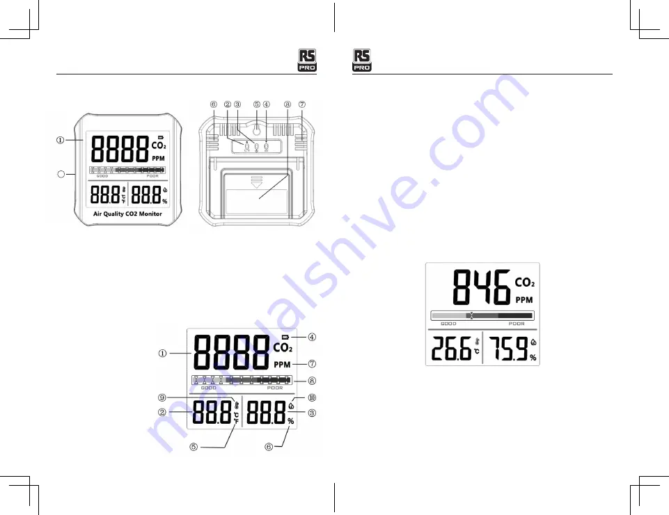 RS PRO 236-2654 Instruction Manual Download Page 6