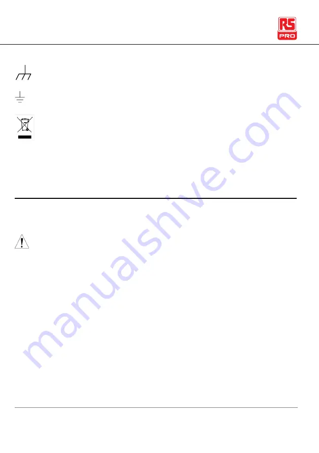 RS PRO 917-6298 Instruction Manual Download Page 6